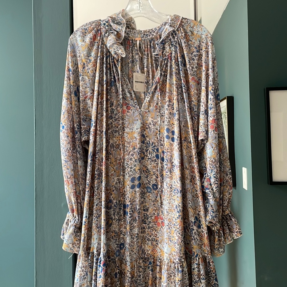 Free people chiffon maxi dress